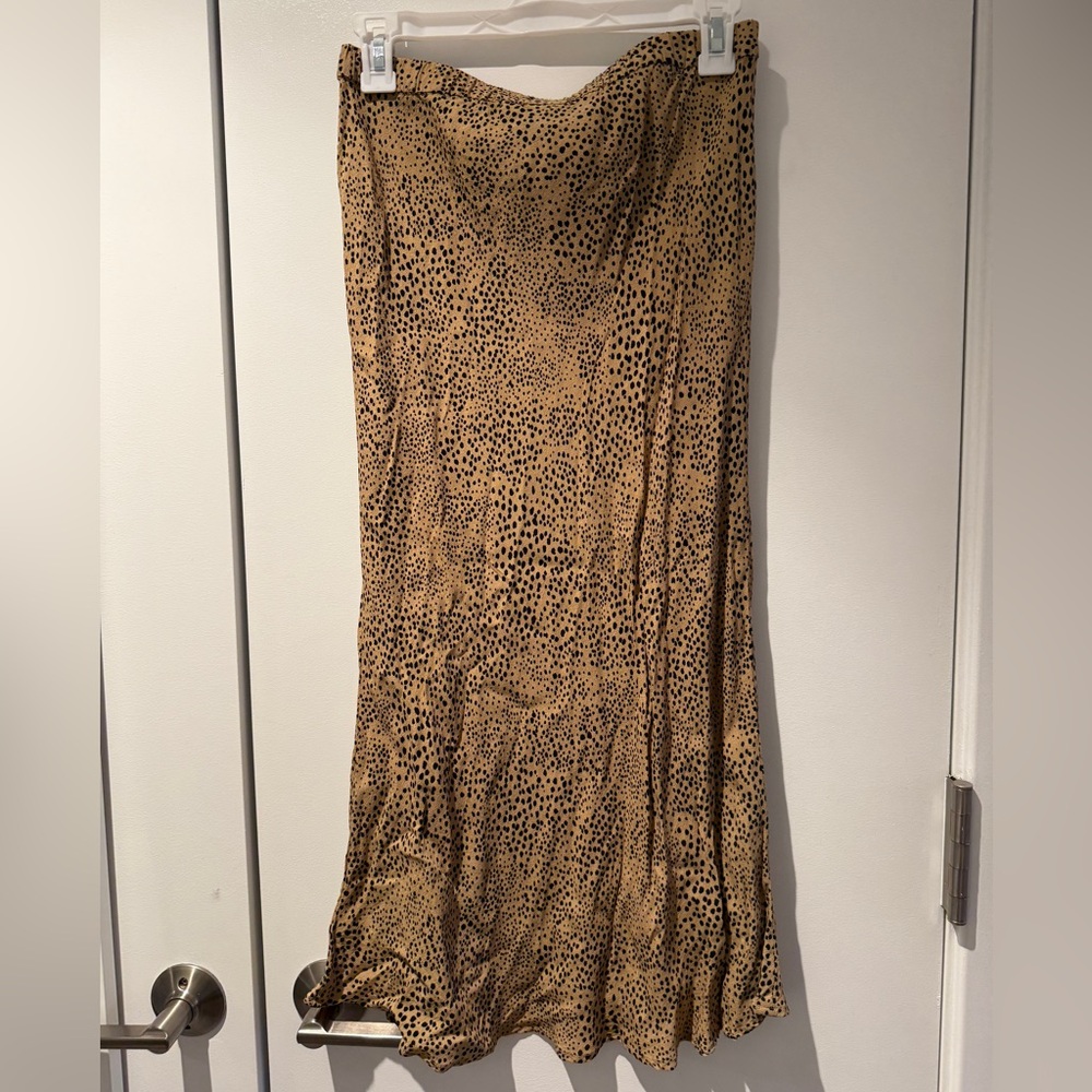 GAP Leopard Print Midi Skirt